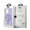 Karl Lagerfeld KLHMP15LSCMKCRHU iPhone 15 Pro 6.1" fioletowy/purple hardcase Silicone KC Heads Ring MagSafe