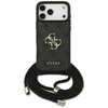 Etui Guess 4G Big Logo Cord Stap         Crossbody do iPhone 17 Pro Max czarny