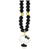Zawieszka na telefon Hello Kitty Pearls  and Beads Kitty Charm czarny