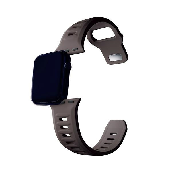 3MK Silicone Watch Strap brązowy/taupe dla Apple Watch 42/44/45/49mm