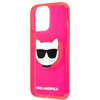 KARL LAGERFELD KLHCP13LCHTRP IPHONE 13 PRO / 13 6,1" RÓŻOWY/PINK HARDCASE GLITTER CHOUPETTE FLUO