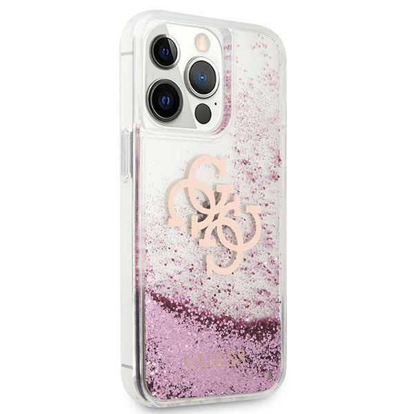 Guess GUHCP13XLG4GPI iPhone 13 Pro Max6,7" różowy/pink hardcase 4G Big Liquid Glitter