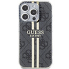 Guess GUHCP15LH4PSEGK iPhone 15 Pro 6.1" czarny/black hardcase IML 4G Gold Stripe