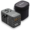 Verbatim Adapter podróżny EU/UK/US GaN2xUSB-A/2xUSB-C PD 100W UTA-06 czarny/black 32121