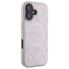 Guess GUHMP16SPSAPSMEP iPhone 16 6.1" różowy/pink hardcase Saffiano Peony Classic Logo MagSafe