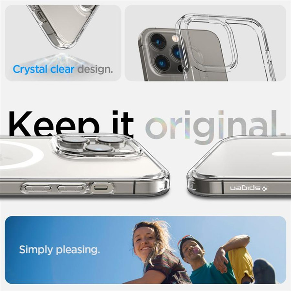Spigen Ultra Hybrid Mag Case with MagSafe for iPhone 14 Pro - Clear/White
