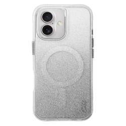 UNIQ etui Coehl Lumino iPhone 16 6.1" Magnetic Charging srebrny/sparkling silver