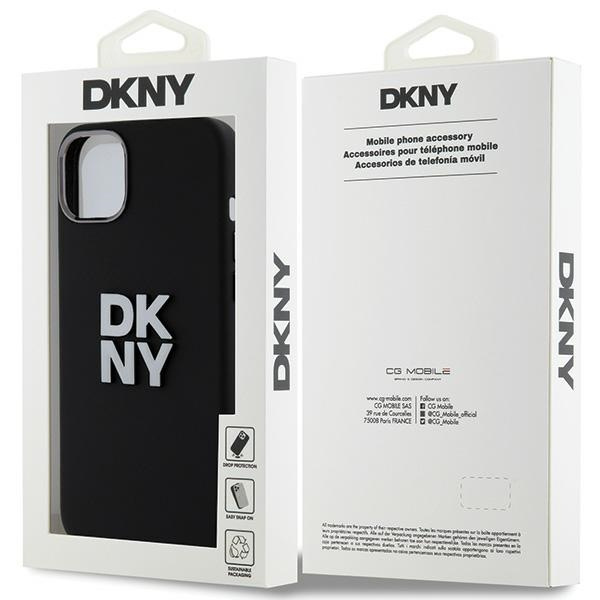 DKNY DKHCP15MSMCBSK iPhone 15 Plus / 14Plus 6.7" czarny/black hardcase Liquid Silicone Metal Logo