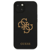 Guess GUHCP13MLS4GGBK iPhone 13 / 14 /15 6.1" czarny/black hard case Silicone 4G Logo