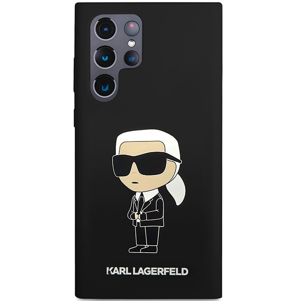 Etui Karl Lagerfeld Silicone Ikonik na Samsung Galaxy S24 Ultra - czarne