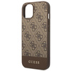 Guess GUHCP14MG4GLBR iPhone 14 Plus / 15 Plus 6.7" brązowy/brown hard case 4G Stripe Collection