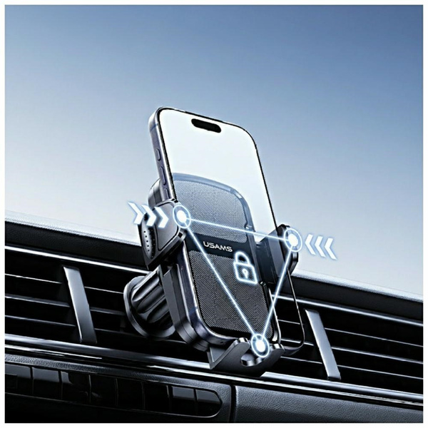 Uchwyt samochodowy USAMS ZJ085 do kratki wentylacyjnej czarny