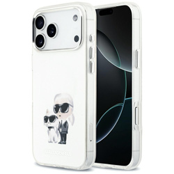 Etui Karl Lagerfeld IML Aquarelle Karl & Choupette & Logo MagSafe do iPhone 17 Pro Max biały