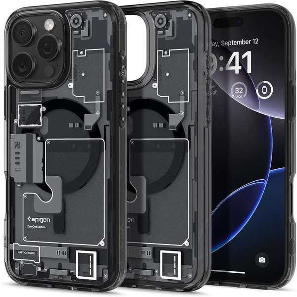 Spigen Ultra Hybrid Mag Zero One Case with MagSafe for iPhone 16 Pro - Dark Gray
