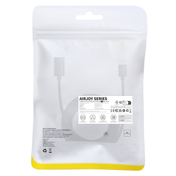 BASEUS AIRJOY SERIES USB 3.0 EXTENSION CABLE 2M - BLACK