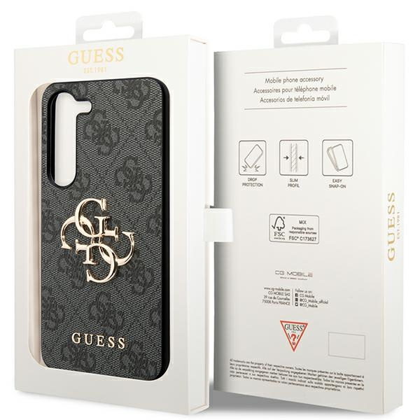 Guess GUHCS23FE4GMGGR S23 FE S711szary/grey hardcase 4G Big Metal Logo