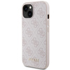 Guess GUHCP15SG4GFPI iPhone 15 / 14 / 136.1" różowy/pink hard case 4G Metal Gold Logo