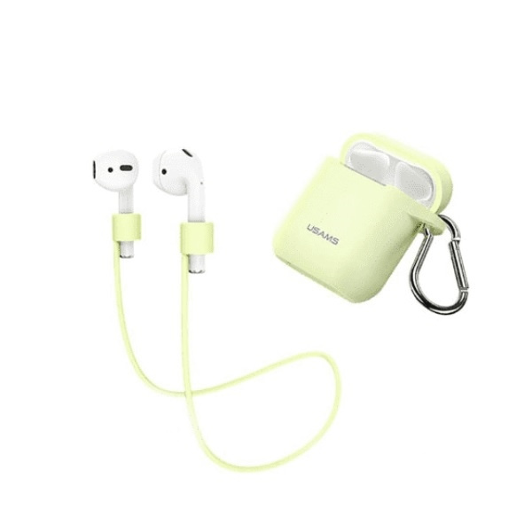USAMS Etui ochronne do AirPods siliconfluorescent BH423AP05 (US-BH423)
