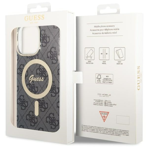 Guess GUHMP14XH4STK iPhone 14 Pro Max6.7" czarny/black hardcase 4G MagSafe