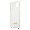 Guess GUHCN61KC4GSGO iPhone 11 6,1"/ Xr Transparent hardcase 4G Gold Chain