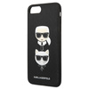 Etui Karl Lagerfeld Saffiano Karl&Choupette Head na iPhone 7 Plus / iPhone 8 Plus - czarne
