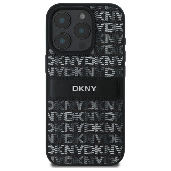 DKNY DKHCP16XPRTHSLK iPhone 16 Pro Max   6.9" czarny/black hardcase Texture Pattern Tonal Stripe