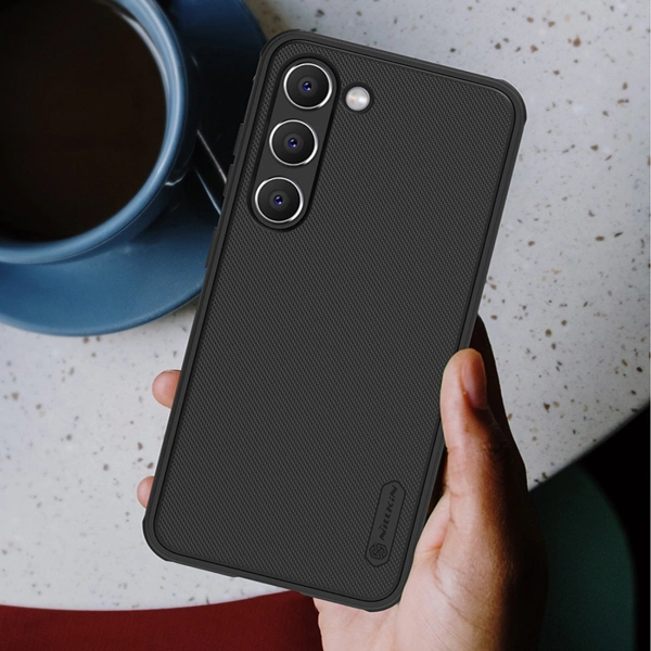 Nillkin Super Frosted Shield Pro case for Samsung Galaxy S23+ armored cover + phone stand red