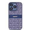 DKNY DKHCP15LPRTHSLB iPhone 15 Pro6.1" niebieski/blue hardcase Leather Mono Stripe & Metal Logo