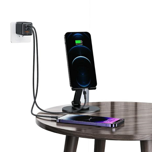USAMS Kabel USB-C na Lightning 30W 1,2m   czarny/black SJ729USBSG01 (US-SJ729) (tuba)