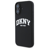 DKNY DKHMP16SSNYACH iPhone 16 6.1"       czarny/black hardcase Silicone White Printed Logo MagSafe