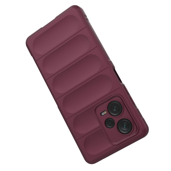 MAGIC SHIELD CASE FOR XIAOMI REDMI NOTE 12 PRO+ FLEXIBLE ARMORED COVER BURGUNDY