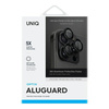 UNIQ Optix Aluminium Camera Lens Protector iPhone 16 Pro 6.3" / 16 Pro Max 6.9" midnight black szkło na obiektyw aparatu z aplikatorem