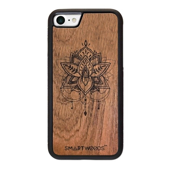 CASE ETUI DREWNIANE SMARTWOODS KWIAT LOTOSU XIAOMI MI 9