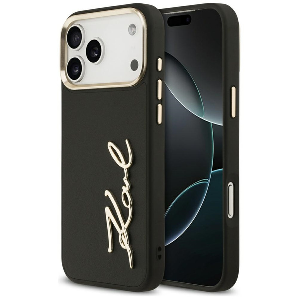 Etui Karl Lagerfeld Karl Script Logo do  iPhone 17 Pro Max czarny