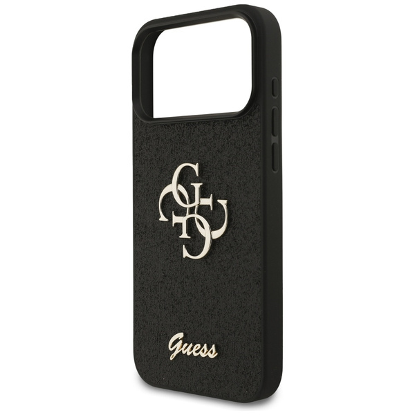 Etui Guess Fixed Glitter Big 4G do       iPhone 17 Pro Max czarny