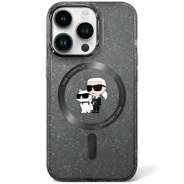 Karl Lagerfeld KLHMN61HGKCNOK iPhone 11 / Xr 6.1" black/black hardcase Karl&amp;Choupette Glitter MagSafe