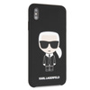 Karl Lagerfeld KLHCI65SLFKBK iPhone XsMax  hardcase czarny/black Silicone Iconic