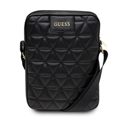 Guess Torba GUTB10QLBK 10" czarna/blackQuilted Tablet Bag
