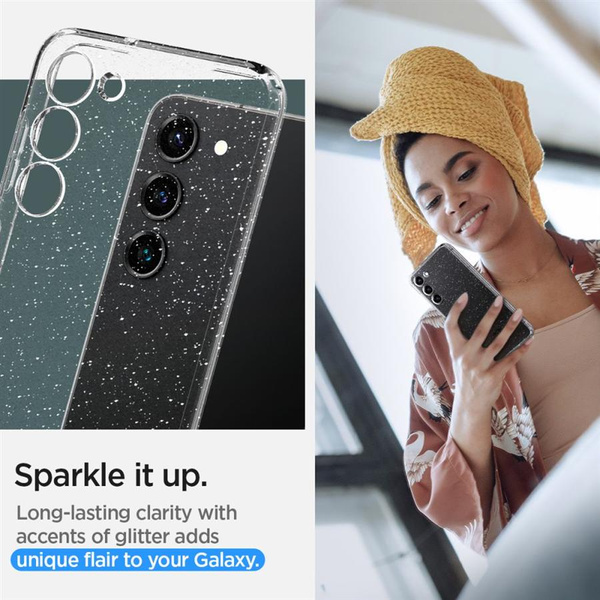 Spigen Liquid Crystal Case for Samsung Galaxy S23 - Clear Glitter