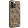 Guess GUHCP14XHG4SHW iPhone 14 Pro Max6,7" brązowy/brown hard case 4G Vintage Gold Logo