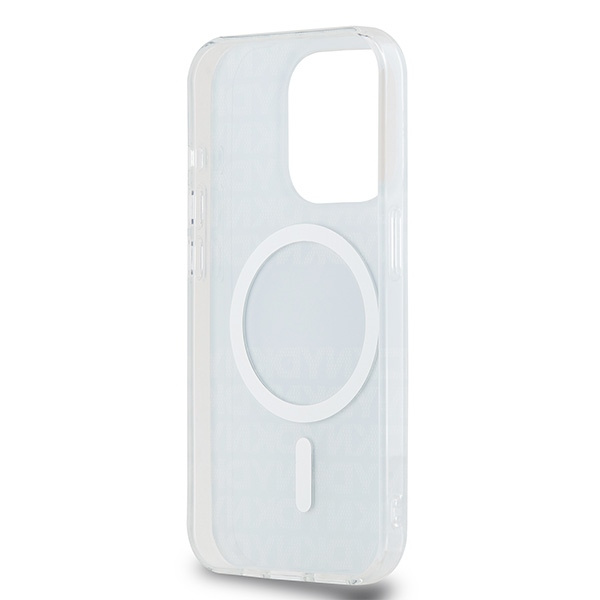 DKNY DKHMP15LHRHSEB iPhone 15 Pro6.1" niebieski/blue hardcase IML Mono & Stripe MagSafe