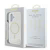 Guess GUHMP16SHFGERET iPhone 166.1" przeźroczysty/transparent hardcase IML Glitter Circle MagSafe