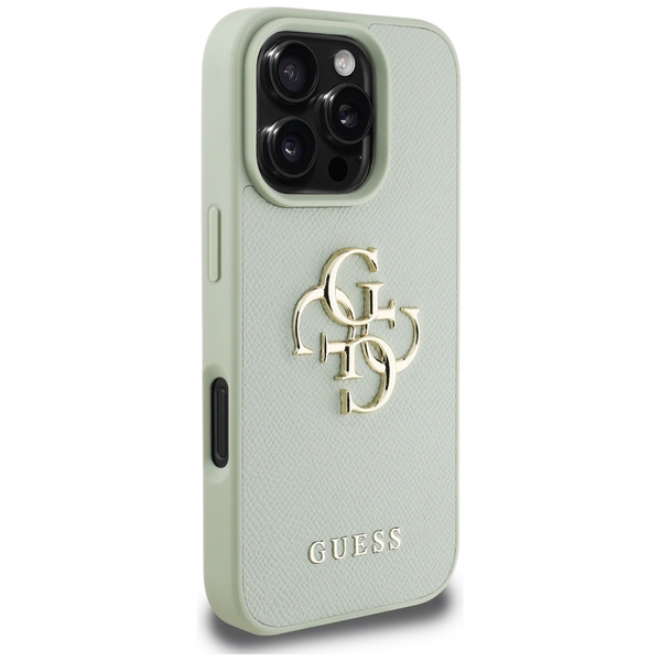 Etui Guess Grained Big 4G Logo Small     Classic Logo do iPhone 16 Pro Max zielony