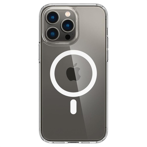 Etui Spigen Ultra Hybrid Mag z MagSafe na iPhone 14 Pro - przezroczysto-białe