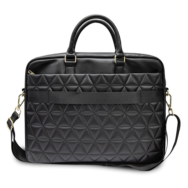 Guess Torba GUCB15QLBK 16" czarna/blackQuilted