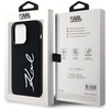 Etui Karl Lagerfeld Silicone Metal        Script Logo do iPhone 14 Pro czarny