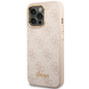 Guess GUHCP14XHG4SHP iPhone 14 Pro Max6,7" różowy/pink hard case 4G Vintage Gold Logo