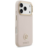 Etui Guess Grained Strass Logo MagSafe   do iPhone 17 Pro różowy