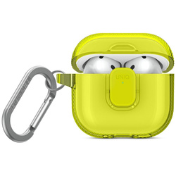 Etui UNIQ Glase Pro do AirPods 4 Lock    Case żółty