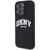 DKNY DKHMP16LSNYACH iPhone 16 Pro6.3" czarny/black hardcase Silicone White Printed Logo MagSafe